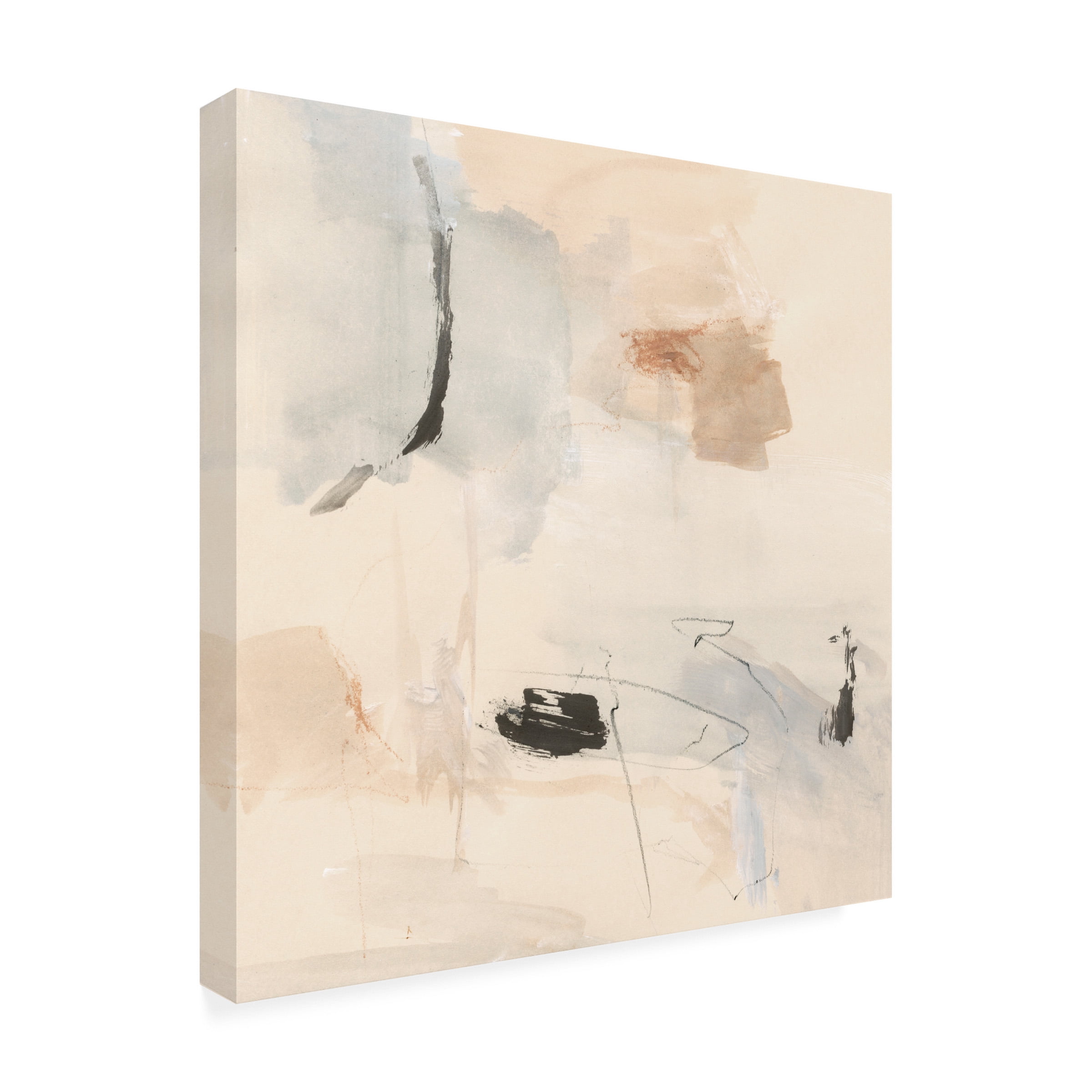 Victoria Barnes 'Oat and Slate I' Canvas Art