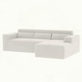 thumbnail image 5 of 109" Modern Teddy Fabric L-Shaped Sectional Sofa for Living Room, No Assembly Needed, 5 of 12