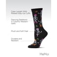 thumbnail image 3 of MeMoi Women's "Howdy Skeletons" Halloween Holiday Novelty Crew Sock - Womens - Female, 9-11, Black, 3 of 7