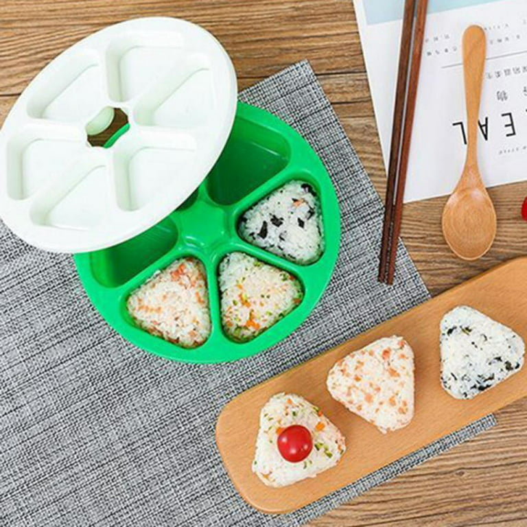 Tohuu Sushi Making Kit Onigiri Maker Rice Ball Press Kitchen Gadget Mini  Onigiri Press for Making Bread Sandwiches Rice Balls Cookies for Kids Lunch  workable 