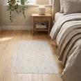 thumbnail image 3 of ODIKA 2'x3' Beige Abstract Cream Tufted Washable Doormat Modern Geometric Design With Subtle Curves And Lines Non-Slip, Low Pile for Entryway, Kitchen, Laundry Room, 3 of 7