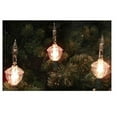 thumbnail image 4 of Northlight Glitter Retro Christmas Bubble Lights - Clear - 6' Green Wire - 7ct, 4 of 4