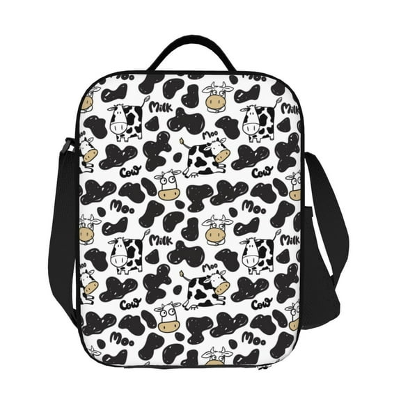 Ratiio Cow Print Lunch Box - Reusable Lunch Bag Men Adult Women- Insulated LunchBox