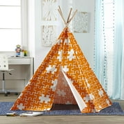Merry Products TPE0100213210 Childrens Puzzle Teepee Play Tent, Orange