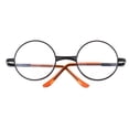 thumbnail image 2 of Par de gafas redondas plegables de cobre: ​​Adorno para muñecas de salón de 9 cm negro claro, 2 of 7