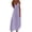 Purple, variant on Women's Dresses Summer Casual Plus Size Sling Crochet Adjustable Strap Solid Sun Dress Sleeveless V-Neck Sun Dress for Lady Ankle-Length Super Soft Staying at Home Dress Purple