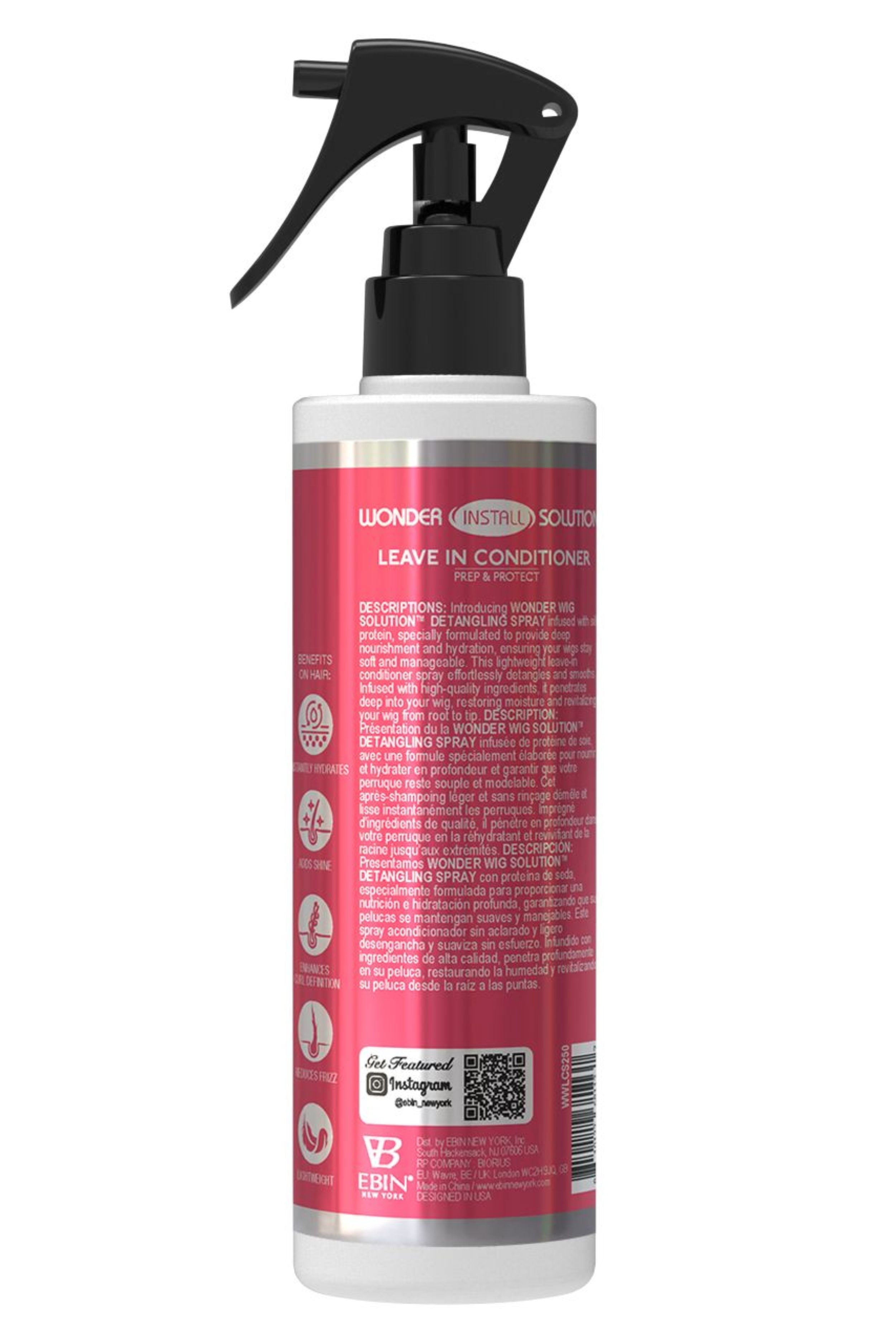WONDER INSTALL SOLUTION LEAVE-IN CONDITIONER, 8.5 OZ.