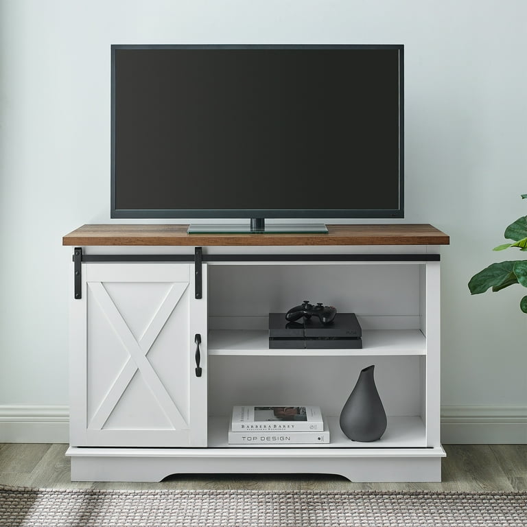 Manor park sliding barn 2024 door tv stand