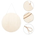 thumbnail image 6 of FOMIYES 4Set Hanging Wood Plaque Round Disc Ornament For Diy Projects 11.8x11.8in, 6 of 8