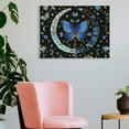 thumbnail image 3 of Pratyus Butterfly Stars Moon Modern Canvas Wall Art Decor Home Bedroom Kitchen Pictures 16x12in, 3 of 6