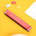 thumbnail image 1 of 20 Trous Double Rangée Harmonica Polyphonique Jouet Coloré Instrument de Musique Illumination Éducation Précoce Harmonica Multicolore, 1 of 5