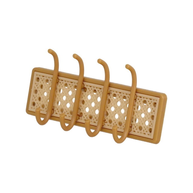 1/6 Ganchos para Abrigos de Casa de Muñecas Modelo de Muebles de Simulación Accesorio de Guardarropa de Salón en Miniatura Perchero Accesorios de Foto Color de la madera