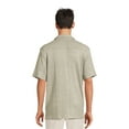 thumbnail image 3 of No Boundaries Men's & Big Men's Textured Resort Shirt, Sizes XS-3XL, 3 of 5