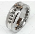 thumbnail image 2 of Beveled Silver Tungsten Wedding Ring, 2 of 3