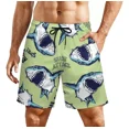 thumbnail image 1 of Shorts De Playa Con Estampado 3d De Tiburones, 1 of 4