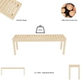 thumbnail image 6 of Versatile and Comfortable - A 52" Solid Wood Bench for Putting on Shoes at the Foot of the Bed, 6 of 6