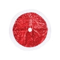 thumbnail image 2 of Polyester Christmas Tree Skirt 80cm Christmas Tree Skirt Cloth Red Classic Elementals Design for Festive Holiday Decorations(1PCS) JASKFLY, 2 of 8