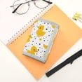 thumbnail image 7 of JIALIOU Nylon Trifold Card Wallet with ID Window Zipper Pocket for Men Women Teen Cute Duck with Polka Dot, 7 of 7
