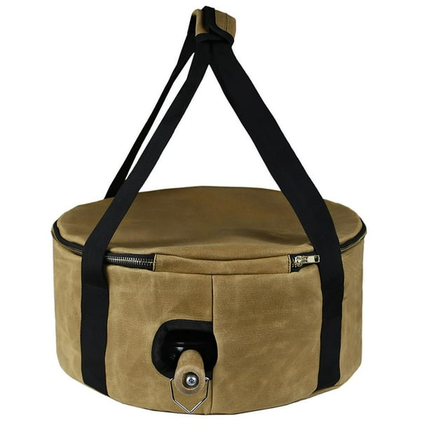 Bolsa De Almacenamiento De Ollas Lona Impermeable Para Cocinar Al Aire Libre Perforado Vajilla Portátil Soporte De Almacenamiento De Utensilios De Cocina Para Picnic Camping Cocinar Monstrate HA013631-00
