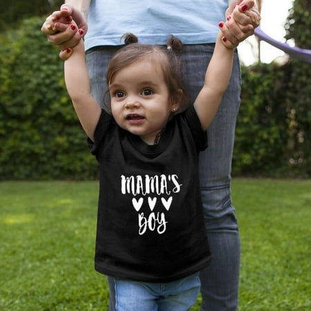 

ERTUTUYI Mother s Day T-shirt cute tops children baby girls boys T-shirt Kids Set Black 90