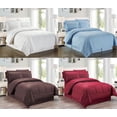 thumbnail image 4 of Legacy Decor 8 Pieces Reversible Wrinkle Free Soft Comforter Set Including Sheet Set, Chocolate King Size, 4 of 4