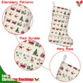 thumbnail image 5 of Christmas Stockings,Beige Christmas Santa and Train Pattern Stockings Christmas,14.8'' Xmas Stockings,Christmas Party Favors,Christmas Party Decorations,Christmas Stockings Personalized, 5 of 5