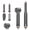 Gray, variant on 5-in-1 Hot Air Brush Hair Dryer, Detachable Blow Dryer Styler Set, Curling Wand, Volumizing Brush, Straightener & Curler, Lightweight Portable Travel Hairdryer for Women Men