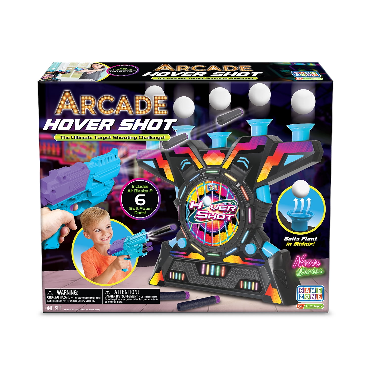 Game Zone Arcade Mini Hover Shot, Interactive Tabletop Multiplayer Game, Ages 6+