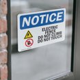 thumbnail image 4 of (2 Pack) Electric Fence Do Not Climb Sign, 4 of 7