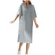 thumbnail image 2 of mfyjkho Vestidos para mujer, Camiseta de manga corta con cuello redondo y vestido hasta el tobillo para mujer para primavera y verano Vestidos festivos para mujer xl, 2 of 6