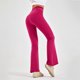 thumbnail image 3 of MKLEKYY Leggings de cintura alta para mujer, calados, acampanados, para yoga y fitness, informales, modernos, para entrenamiento, 3 of 3
