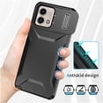 thumbnail image 4 of Rugged Case for Motorola Moto G Stylus 5G 2023 with Slide Camera Cover & Drop Protection Black, 4 of 6