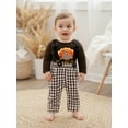 thumbnail image 5 of BemeyourBBs Baby Boy Thanksgiving Outfit Embroideried Romper with Pants 2 Pcs Set, 5 of 9