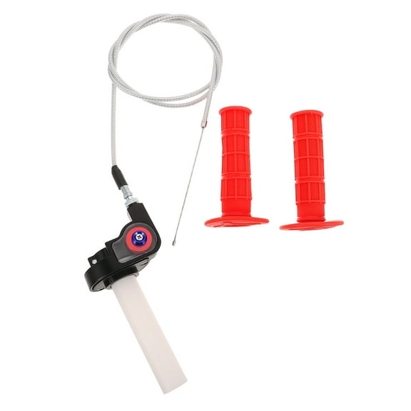 YOSADIER 1Set Universal Atv Dirt Bike Throttle Cable with Ergonomic Rubber Motorcycle Handle Grip