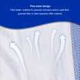 thumbnail image 4 of Fish  Filter Bags, Fish  Mesh Bags Zipper Closure Fine Mesh White 10pcs Safe  For Granular Activated Carbon, 4 of 8