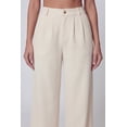 thumbnail image 3 of Women's High Waisted Pleated Wide Leg Dress Pants, 3 of 4