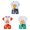 6Pcs Cute Baby Boy Clothes-White+Hot Pink+Yellow, variant on Gerichy Toddler Boys Clothes Summer Outfit Sets 6Pcs T Shirt Short Sleeve Top Car Printed Baby Clothes 1t 2t 3t 4t 5t 6t