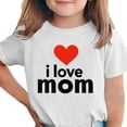 thumbnail image 1 of Zpanxa T-Shirts d'Été pour Filles Imprimé de la Fête de l'Indépendance Col Rond Manches Courtes Haut Polyester Spandex 14-15 Ans, 1 of 6