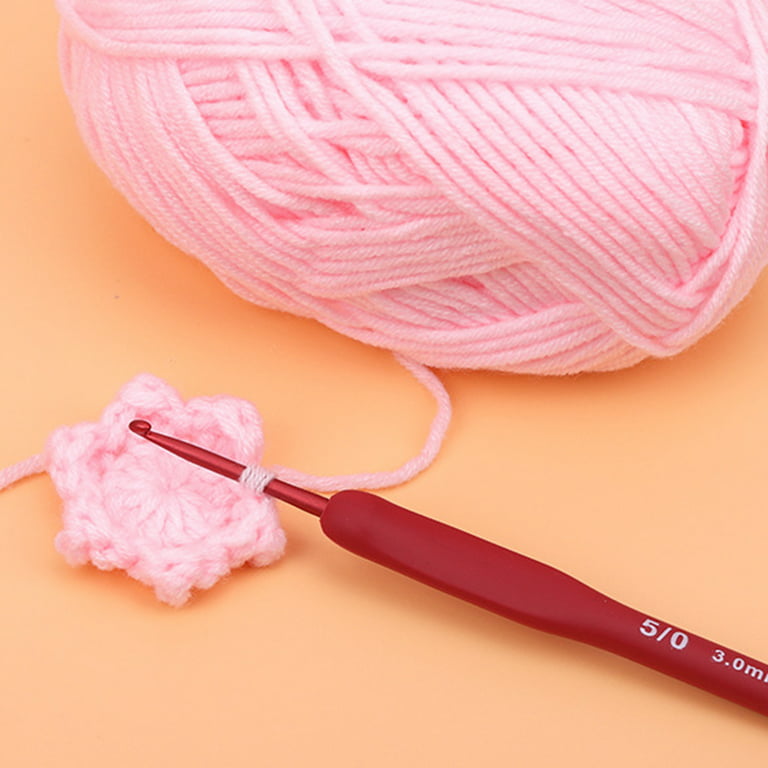 9Pcs Crochet Hooks Set Soft Grip Handles Knitting Needles Multi Color  Aluminum