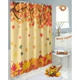 thumbnail image 5 of Fall Maple Leaf Shower Curtain Set ，Waterproof Fabric Shower Curtains Thanksgiving Leaves Shower Curtains for Bathroom,Bathroom Decor 72"x72", 5 of 7
