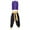 Dark Purple&Black, variant on inhzoy Adult Men's 2PCs Arabian Prince Outfits Satin Sleeveless Vest Waistcoat with Hippie Harem Pants Dark Purple&White L