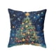 thumbnail image 2 of CaiYueKe Christmas Pillow Cover Holiday Decor Cute Cat Tree Design Linen Throw Pillowcase Seasonal Sofa Bed Couch Decorative Home Accent Festive Gift, 2 of 7