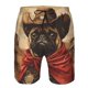 thumbnail image 3 of Balery Western French Bulldog Cowboy Traje de Baño Estilo Hawaiano para Hombre, Shorts de Secado Rápido con Bolsillos-Medium, 3 of 6