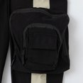 thumbnail image 3 of Puntoco Pantalones elásticos de color sólido con cremallera y múltiples bolsillos para hombre, cintura elástica con cordón para ajustar los pies, 3 of 8