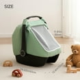 thumbnail image 6 of Babyomi Multifunctional Muslin Baby Car Seat Cover, Breathable Cotton, Windproof Carseat Canopy And Extra Large Mesh Window For Newborn, Machine Washable. Green, 6 of 8