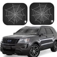 thumbnail image 2 of Uemuo A Web With A Spider Printed 2 PCS Car Windshield Sun Shade, Auto Sun Heat and UV Rays Blocker, Foldable Automotive Front Window Sunshade Protector, 2 of 7