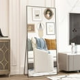 thumbnail image 2 of CISTEROMAN Full Length Floor Black Mirror 65"x24" Wall Mirror Large Body Mirror Standing Mirror, 2 of 7