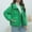 Green, variant on New Down Padded Jacket Women's Winter Padded Jacket Bright Pocket Padded Jacket Insulated Women Jacket for Ladies Coat Women Womens Mid Length Ladies Winter Jackets with Hood for Women with Hood