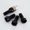 thumbnail image 4 of 4 Pcs M14*1.5 mm Écrou de Verrouillage de Roue en Acier Noir avec Clé de Rechange et Accessoire, 4 of 5
