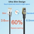 thumbnail image 3 of Cables de conexión Xcftaud Cat 6 de 0,15 m (paquete de 24) 10 Gbps 550 Mhz, 3 of 6